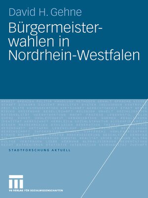 cover image of Bürgermeisterwahlen in Nordrhein-Westfalen